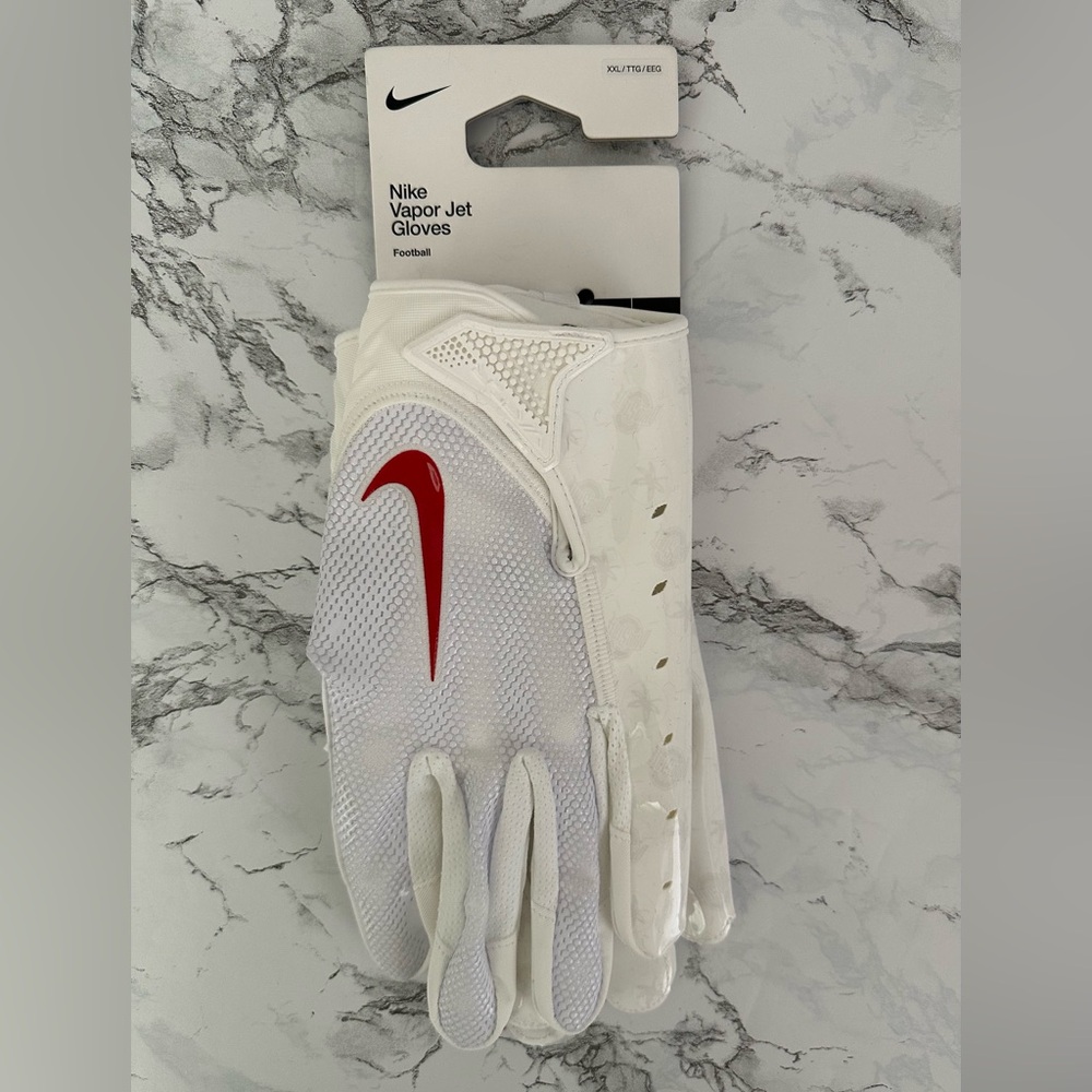 Nike Ohio State Buckeyes PE Vapor Jet Football Gloves Team Issued Men Size 2XL